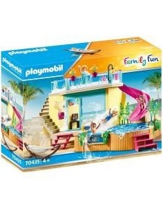 Playmobil bungalo con piscina