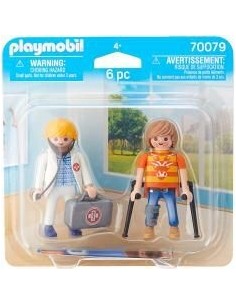 Playmobil duo pack doctora y paciente