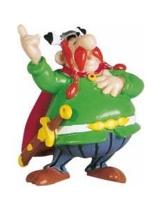 Figura plastoy asterix & obelix jefe abraracurcix pvc