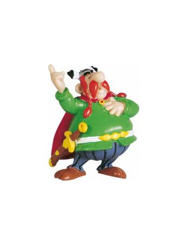Figura plastoy asterix & obelix jefe abraracurcix pvc