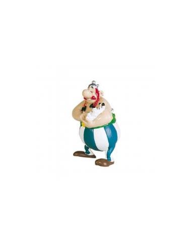 Figura plastoy asterix & obelix obelix con idefix pvc 12 cm
