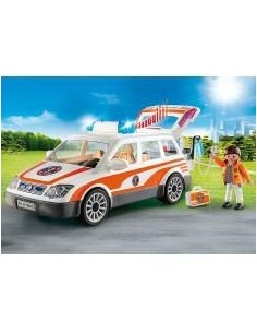 Playmobil rescate coche de emergencias con sirena