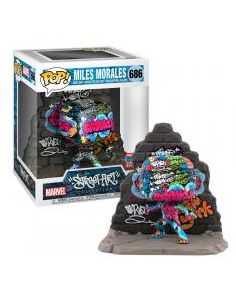 Funko pop deluxe marvel miles morales efecto graffiti deco exclusivo 49543