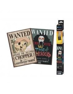 Set posters 2 unidades one piece wanted brook & chopper