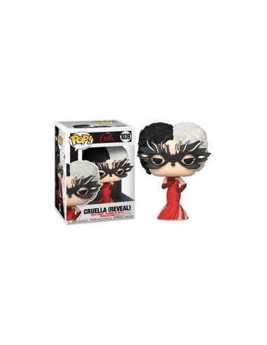 Funko pop disney cruella emma stone cruella de vil con vestido rojo 54467