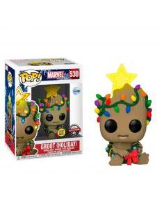 Funko pop marvel guardianes de la galaxia groot navideño glow in the dark brillo en la oscuridad exclusivo 51270