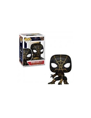 Funko pop marvel spiderman no way home spider - man traje dorado y negro 56827