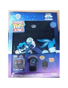 Pop & tee space jam looney tunes lebron james funko + camiseta talla m