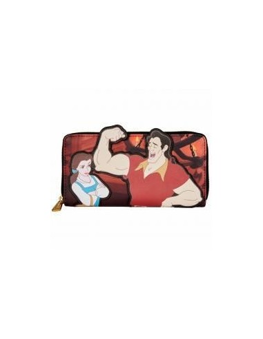 Cartera con cremallera loungefly disney villains scene gaston