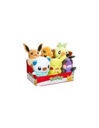 Pack de 6 peluches pokemon ola 9 20 cm