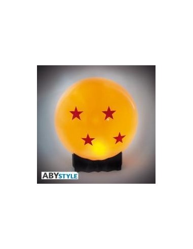 Lampara abystyle portatil led dragon ball bola de 4 estrellas