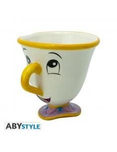 Taza 3d abystyle disney la bella y la bestia -  chip