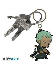 Llavero pvc abystyle one piece zoro super deformed