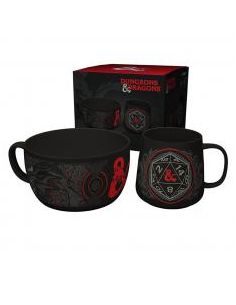 Pack desayuno dungeons and dragons gb eye bol + taza