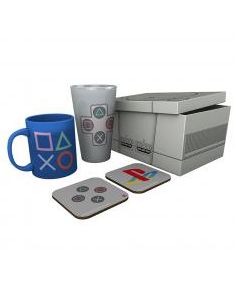 Pack vaso xxl + taza + dos posavasos gb eye playstation ps classic