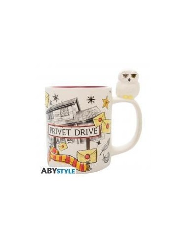 Taza 3d abystyle harry potter hedwig & privet