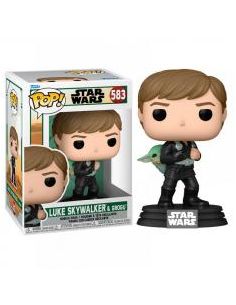 Funko pop star wars the book of boba fett luke skywalker y grogu 68652