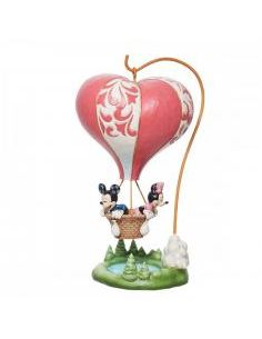 Figura decorativa disney mickey & minnie globo aerostático