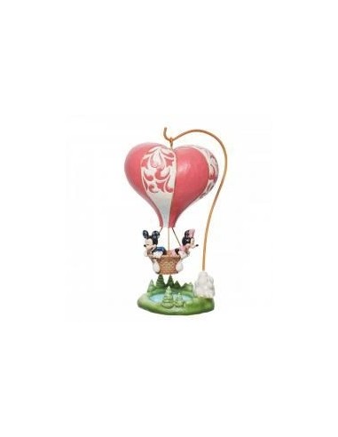 Figura decorativa disney mickey & minnie globo aerostático