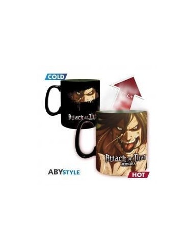 Taza abystyle attack on titan shingeki no kyojin titan eren s3 460 ml