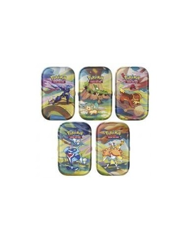 Juego de cartas pokemon tcg june mini lata 2024 1 unidad aleatoria español