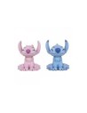 Pack de 2 figuras flocadas enesco disney stitch y angel beso