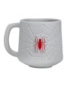 Taza 3d paladone marvel telaraña y logo spider - man 350 ml