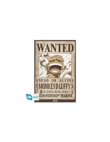 Poster gb eye maxi one piece wanted luffy wano gear 5