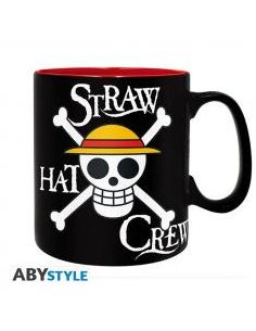 Taza abystyle one piece luffy & skull