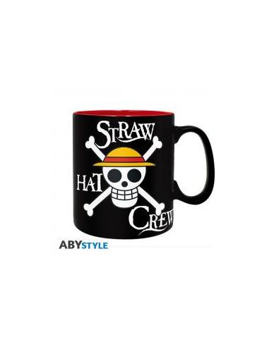 Taza abystyle one piece luffy & skull