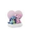 Figura iluminada enesco disney stitch y angel