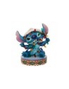 Figura enesco disney stitch envuelto en luces de navidad