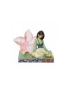 Figura de resina enesco disney mulan con flor de cerezo