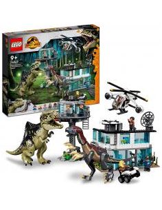 Lego jurassic park ataque del giganotosaurio y el therinosaurio