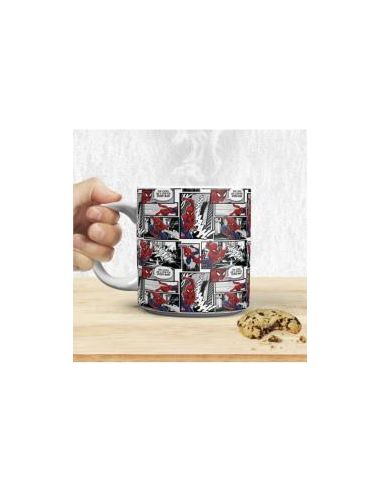 Taza xl paladone spider - man página de comic