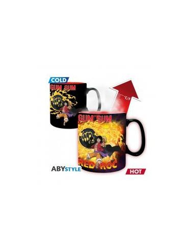 Taza abystyle one piece heat change luffy vs kaidou