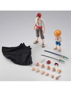 SHANKS & MONKEY D. LUFFY CHILDHOOD VER. FIG. 16,5 / 10 CM ONE PIECE SH FIGUARTS PREMIUM BANDAI