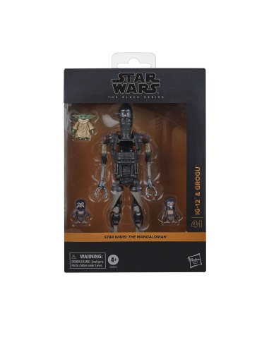 IG-12, GROGU & ANZELLANS FIG. 15 CM STAR WARS: THE MANDALORIAN THE BLACK SERIES