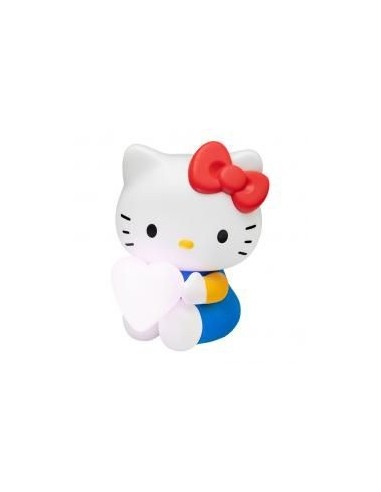 Lámpara 3d paladone hello kitty con corazón 16 cm