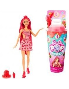 Muñeca barbie pop reveal mattel aroma de frutas zumo de sandia