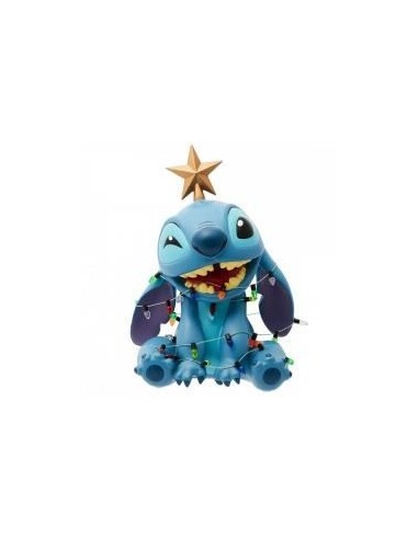 Figura enesco disney stitch luces navideñas