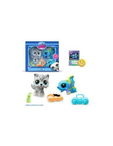 Mascotas little pet shop pack de 2 mascotas -  1 unidad aleatoria