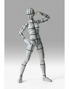 BODY CHAN -SPORTS EDITION WIRE FRAME- (GRAY COLOR VER.) FIG. 13,5 CM BODY KUN / BODY CHAN SH FIGUARTS