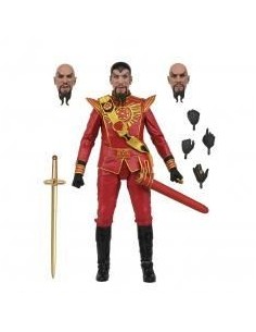 Figura neca flash gordon (1980) ultimate ming (red military outfit)