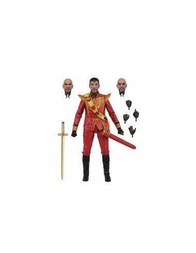 Figura neca flash gordon (1980) ultimate ming (red military outfit)