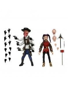 Pack 2 figuras neca puppet master ultimate six shooter & jester