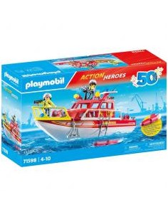 Playmobil junior aqua: rueda de agua con bebé tiburón