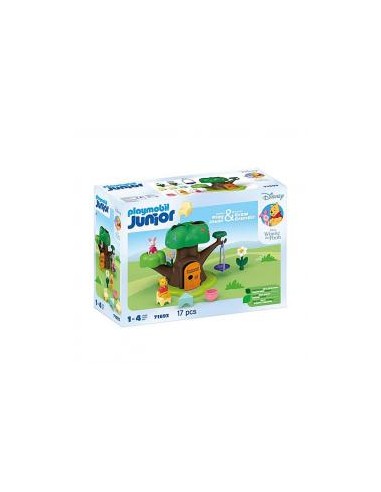 Playmobil junior  disney: winnie the pooh y piglet casa del árbol