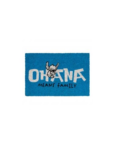 Felpudo disney stitch ohana azul