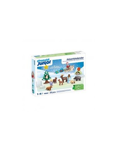 Playmobil junior: calendario de adviento navidad en la nieve